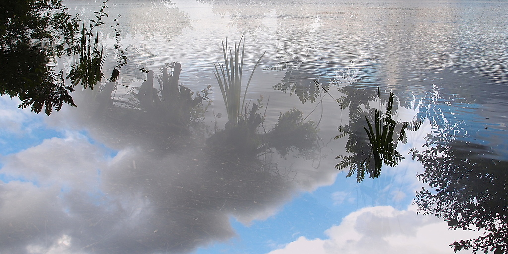 Töppersee Doppelbelichtung