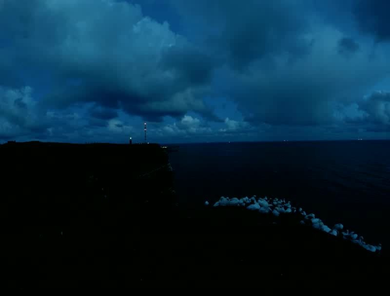 Vogelfelsen am Abend